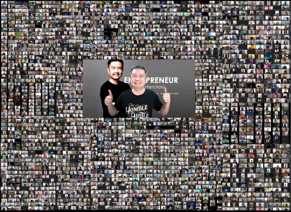 A large live online event audience